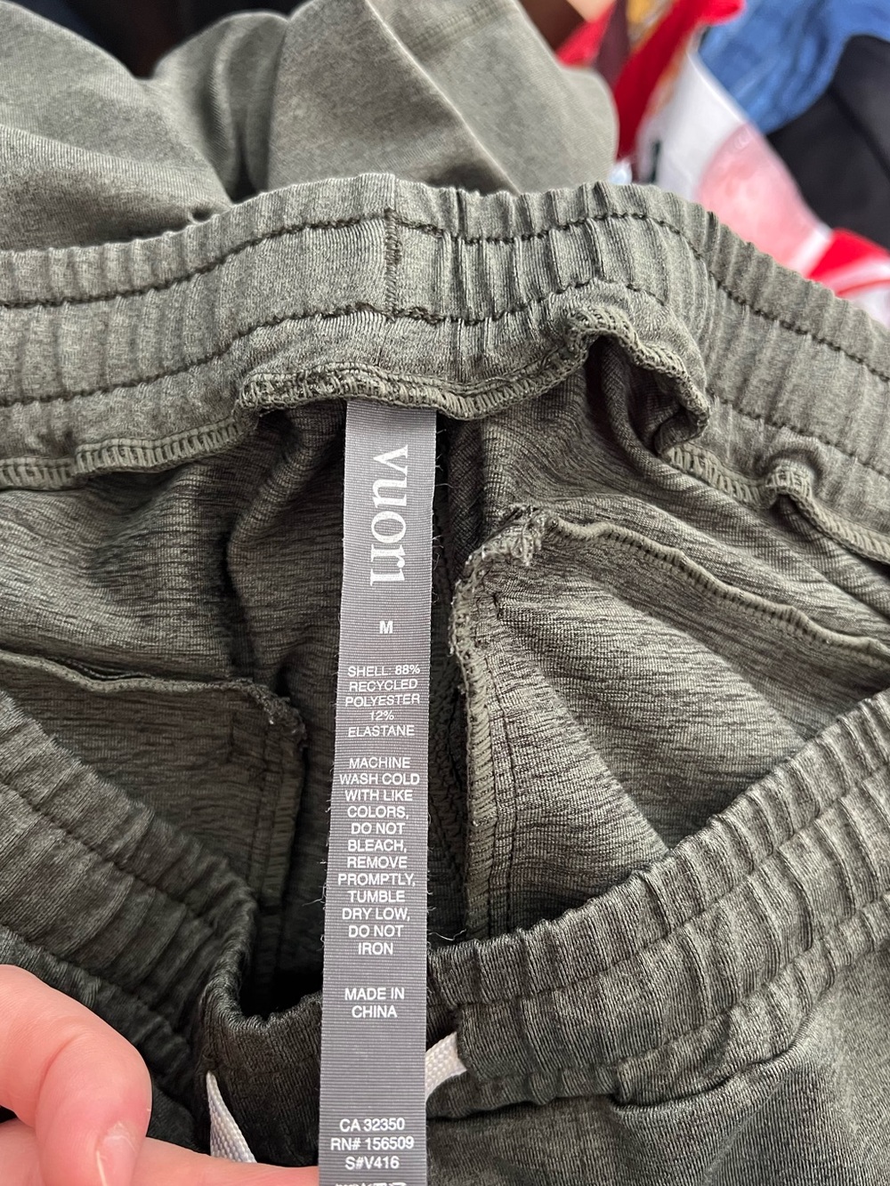 Vuori Sunday Performance Jogger Dark Olive Green Heather Athletic Lounge Pants - Picture 8 of 11